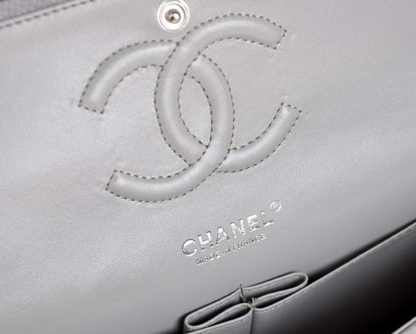 Chanel A1112 2.55 Series Flap Bag Original Caviar Leather Grey Chanel A1112 2.55 Series Flap Bag Original Caviar Leather Grey