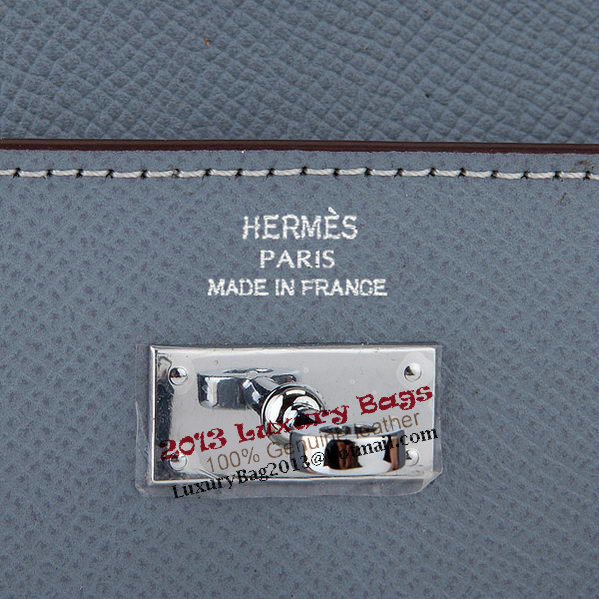 Hermes Kelly Original Saffiano Leather Bi-Fold Wallet A708 SkyBlue Hermes Kelly Original Saffiano Leather Bi-Fold Wallet A708 SkyBlue