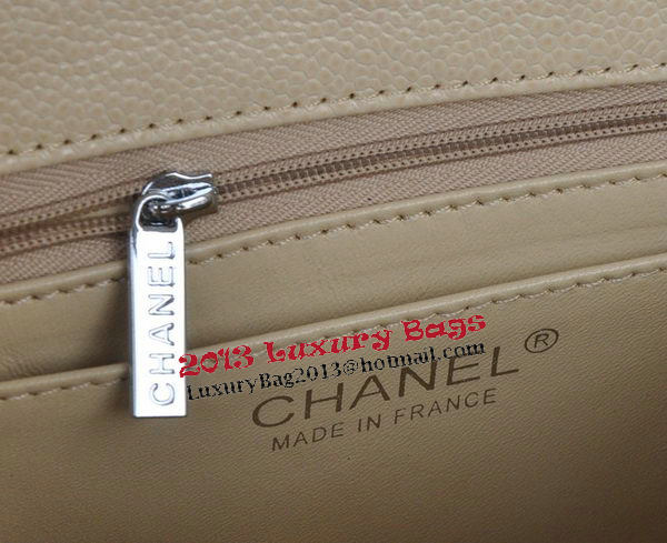 Chanel mini Classic Flap Bag Apricot Cannage Pattern 1115 Silver Chanel mini Classic Flap Bag Apricot Cannage Pattern 1115 Silver