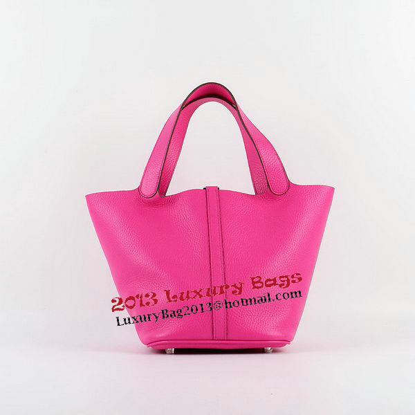 Hermes Picotin Lock MM Bag in Original Leather H8616 Rose Hermes Picotin Lock MM Bag in Original Leather H8616 Rose