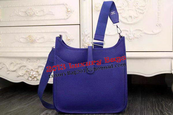 Hermes Evelyne 28cm Messenger Bag Original Leather H1188 Royal Hermes Evelyne 28cm Messenger Bag Original Leather H1188 Royal
