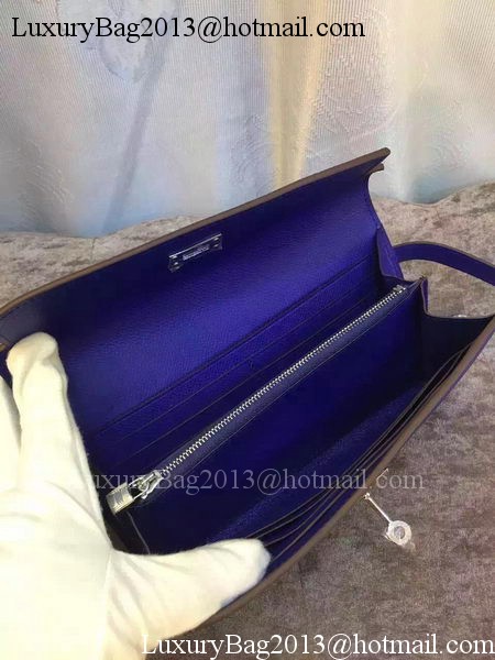Hermes Kelly Wallet Epsom Leather H009 Royal Hermes Kelly Wallet Epsom Leather H009 Royal
