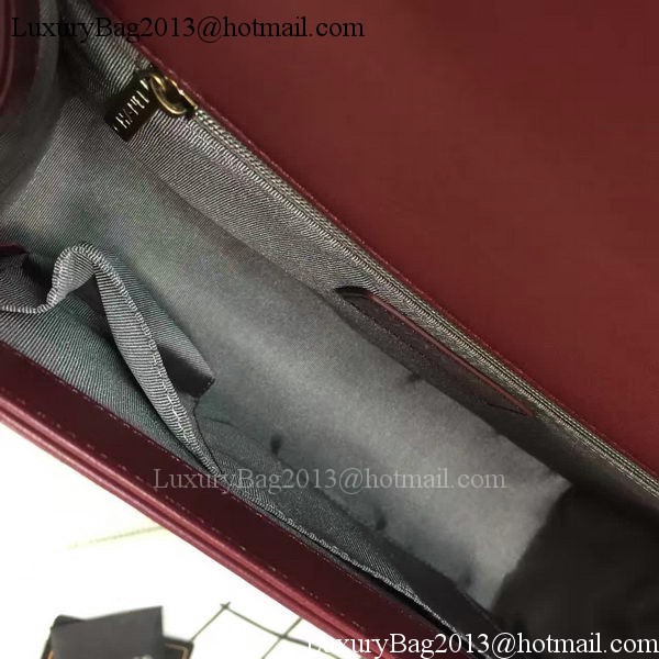 Boy Chanel Flap Bag Wine Original Sheepskin Leather A67088 Gold Boy Chanel Flap Bag Wine Original Sheepskin Leather A67088 Gold