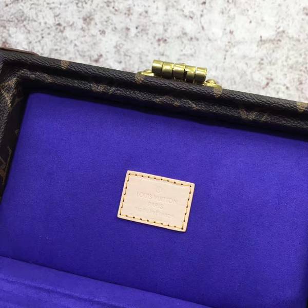 Louis Vuitton Mini Monogram Canvas Treasure Box 40665 Dark Blue Louis Vuitton Mini Monogram Canvas Treasure Box 40665 Dark Blue