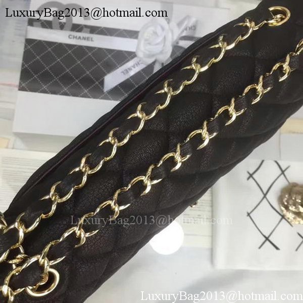 Chanel Classic Top Flap Bag Original Deerskin Leather CHA5212 Black Chanel Classic Top Flap Bag Original Deerskin Leather CHA5212 Black