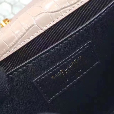 Saint Laurent mini Croco Leather Cross-body Shoulder Bag Y2811 Pink Saint Laurent mini Croco Leather Cross-body Shoulder Bag Y2811 Pink