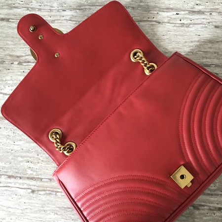 Gucci GG Marmont Matelasse Shoulder Bag 443496 Red Gucci GG Marmont Matelasse Shoulder Bag 443496 Red