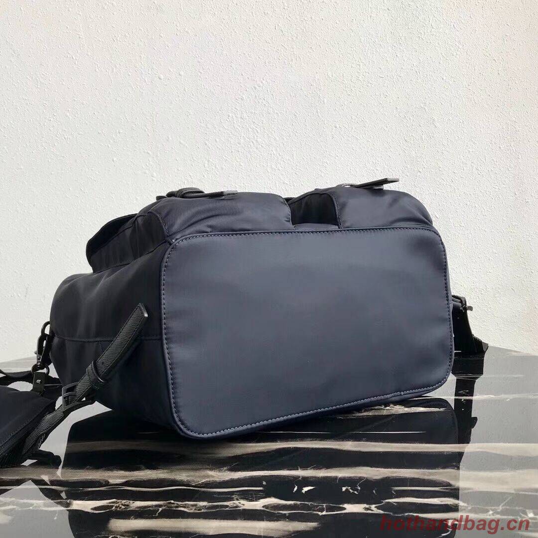 Prada Re-Nylon backpack 1BZ811 black&orange Prada Re-Nylon backpack 1BZ811 black&orange