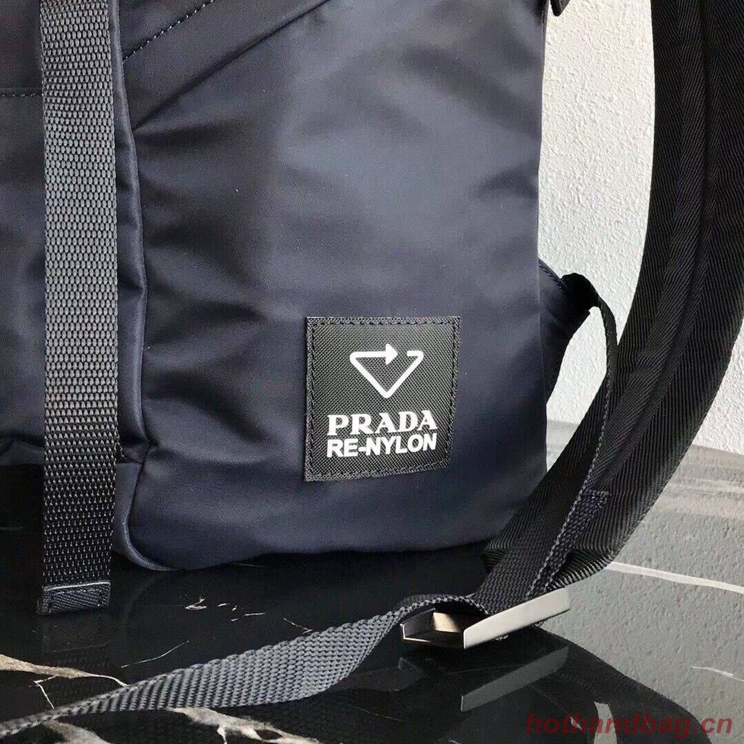 Prada Re-Nylon backpack 2VZ135 black&orange Prada Re-Nylon backpack 2VZ135 black&orange