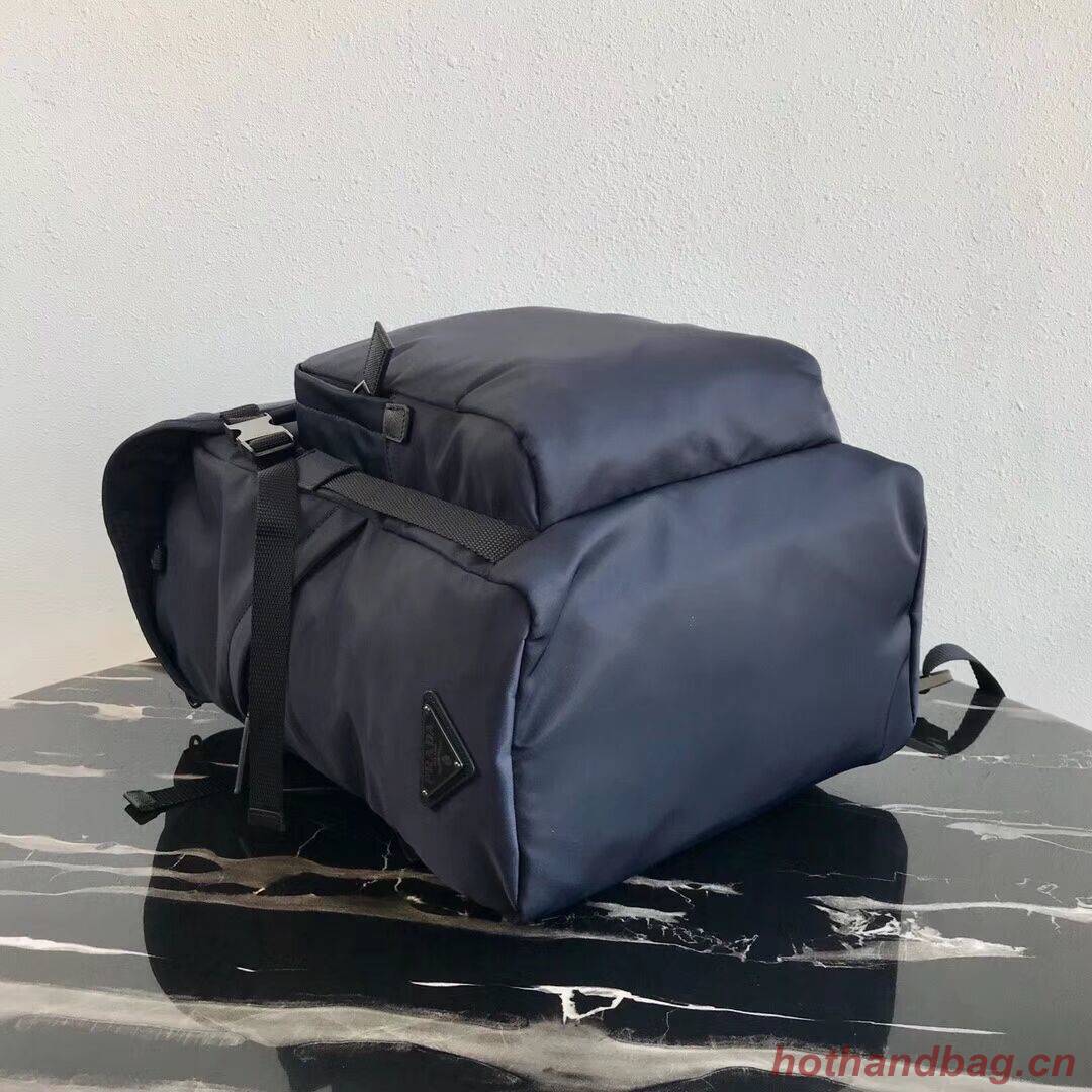 Prada Re-Nylon backpack 2VZ135 black&orange Prada Re-Nylon backpack 2VZ135 black&orange