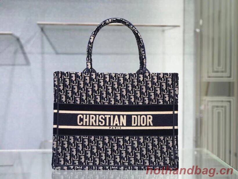SMALL DIOR BOOK TOTE blue Dior Oblique Embroidered Velvet M1287Z SMALL DIOR BOOK TOTE blue Dior Oblique Embroidered Velvet M1287Z
