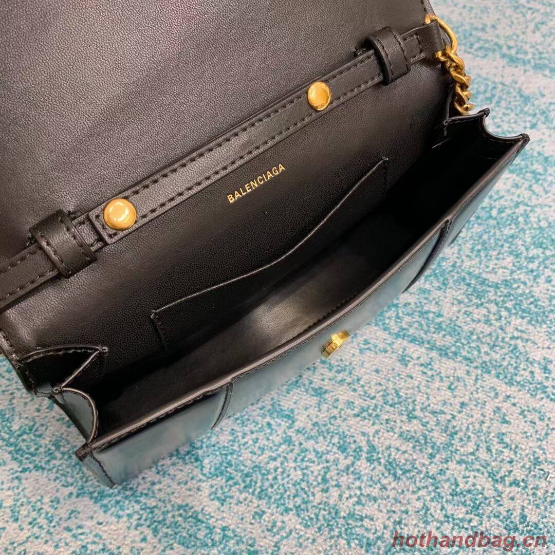 Balenciaga HOURGLASS CHAIN BAG B164497 black Balenciaga HOURGLASS CHAIN BAG B164497 black