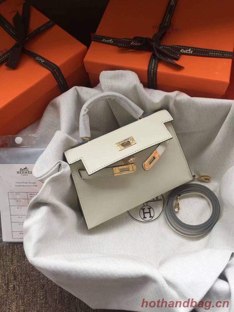 Hermes Kelly 19cm Shoulder Bags Epsom Leather KL19 Cream Hermes Kelly 19cm Shoulder Bags Epsom Leather KL19 Cream