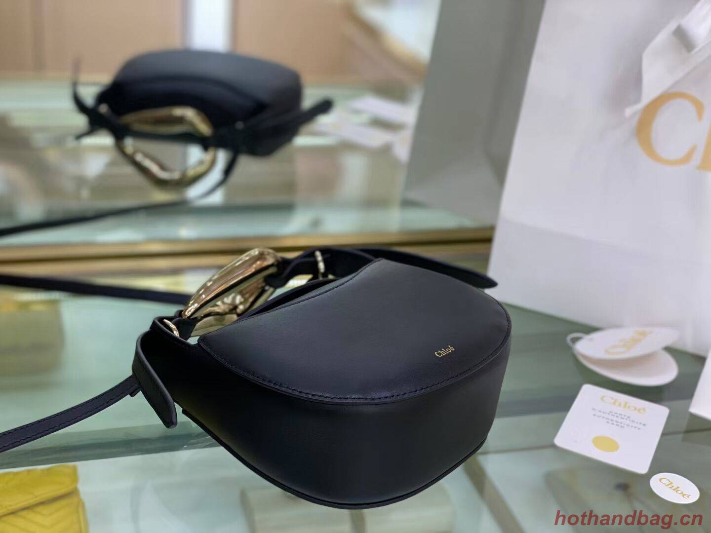 Chloe Original Calfskin Leather Bag 3S1350 black Chloe Original Calfskin Leather Bag 3S1350 black