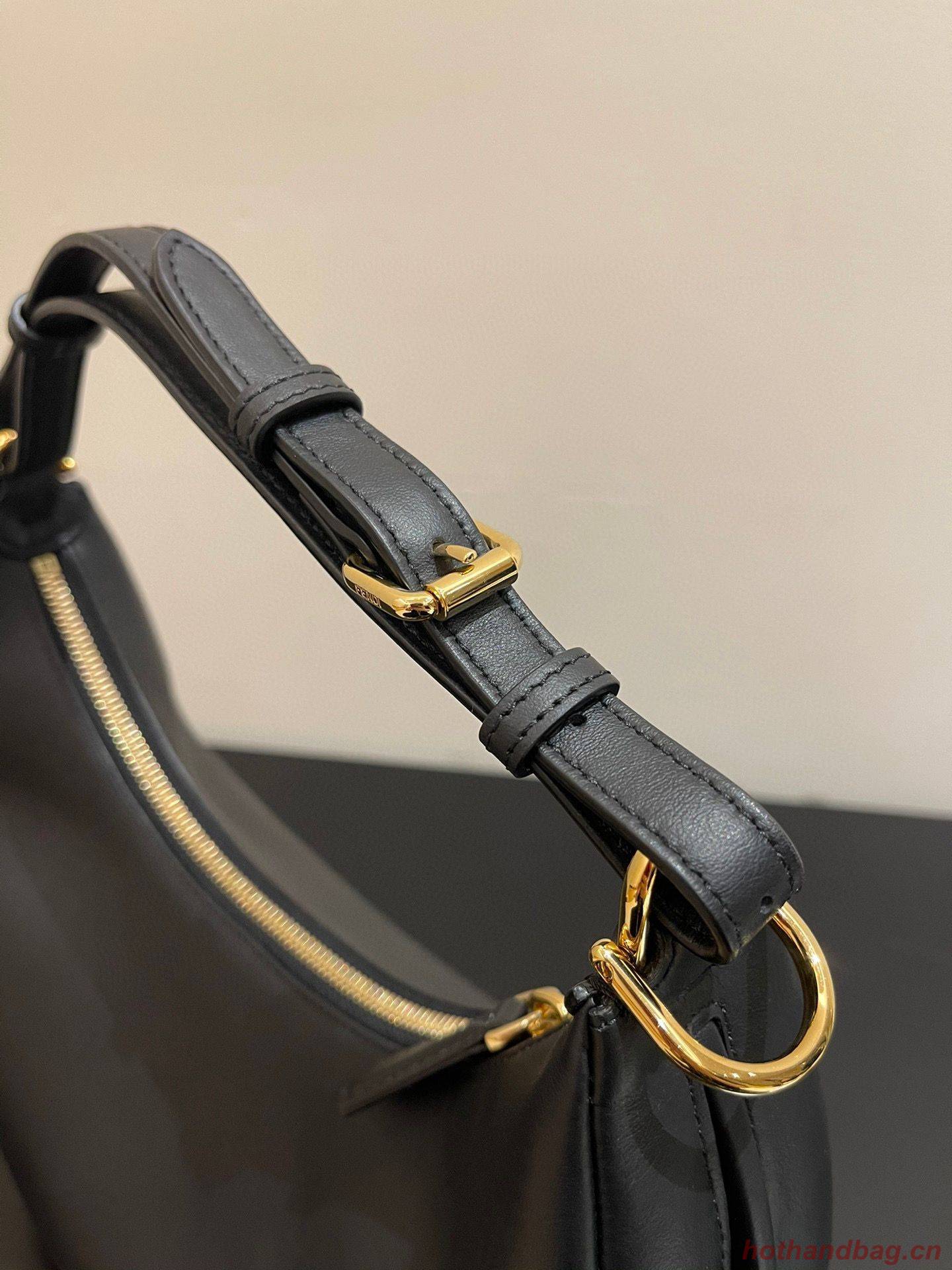 Fendi Praphy Original Leather Big Logo Bag 80056M Black Fendi Praphy Original Leather Big Logo Bag 80056M Black