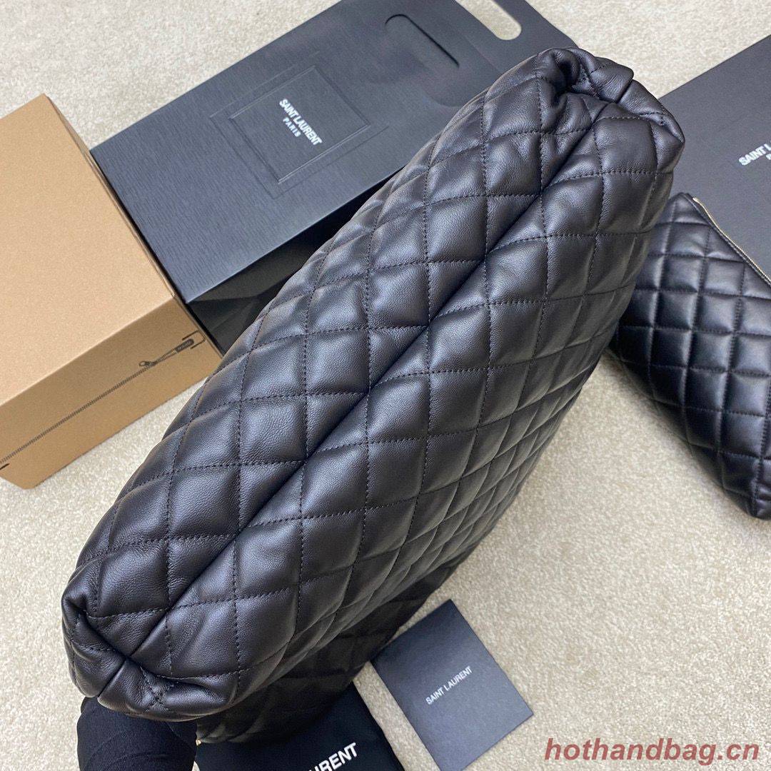 Yves Saint Laurent ICARE MAXI SHOPPING BAG IN QUILTED LAMBSKIN 698651 Black Yves Saint Laurent ICARE MAXI SHOPPING BAG IN QUILTED LAMBSKIN 698651 Black