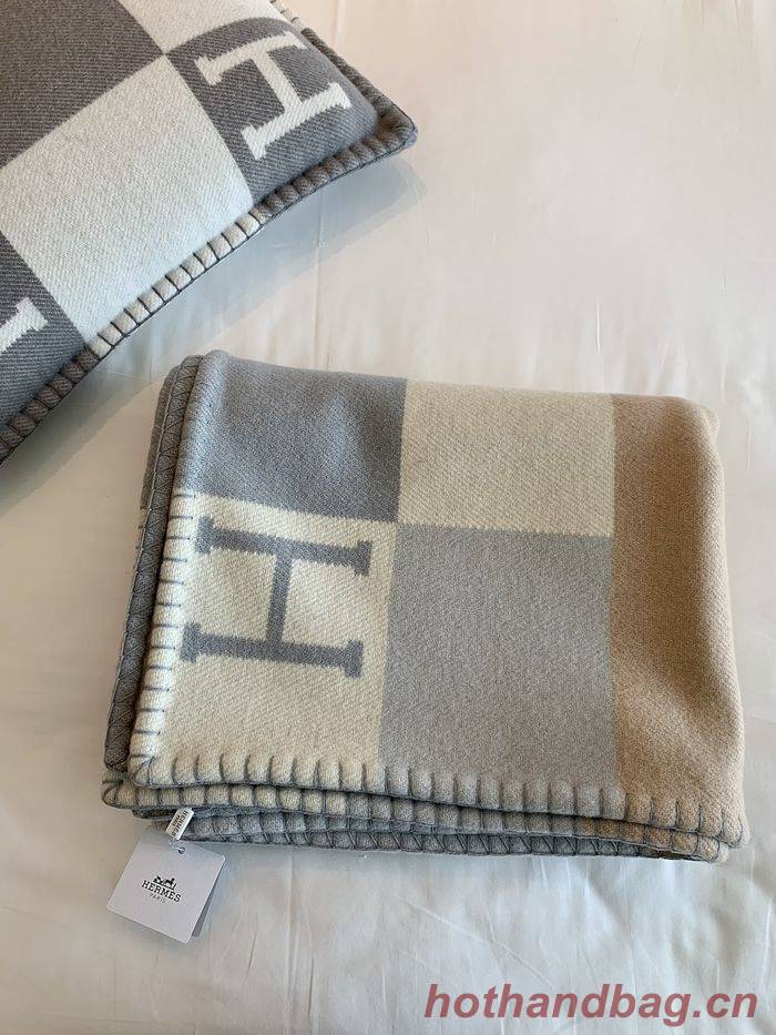 Hermes Lambswool&Cashmere Shawl&Blanket HMB00008 Hermes Lambswool&Cashmere Shawl&Blanket HMB00008