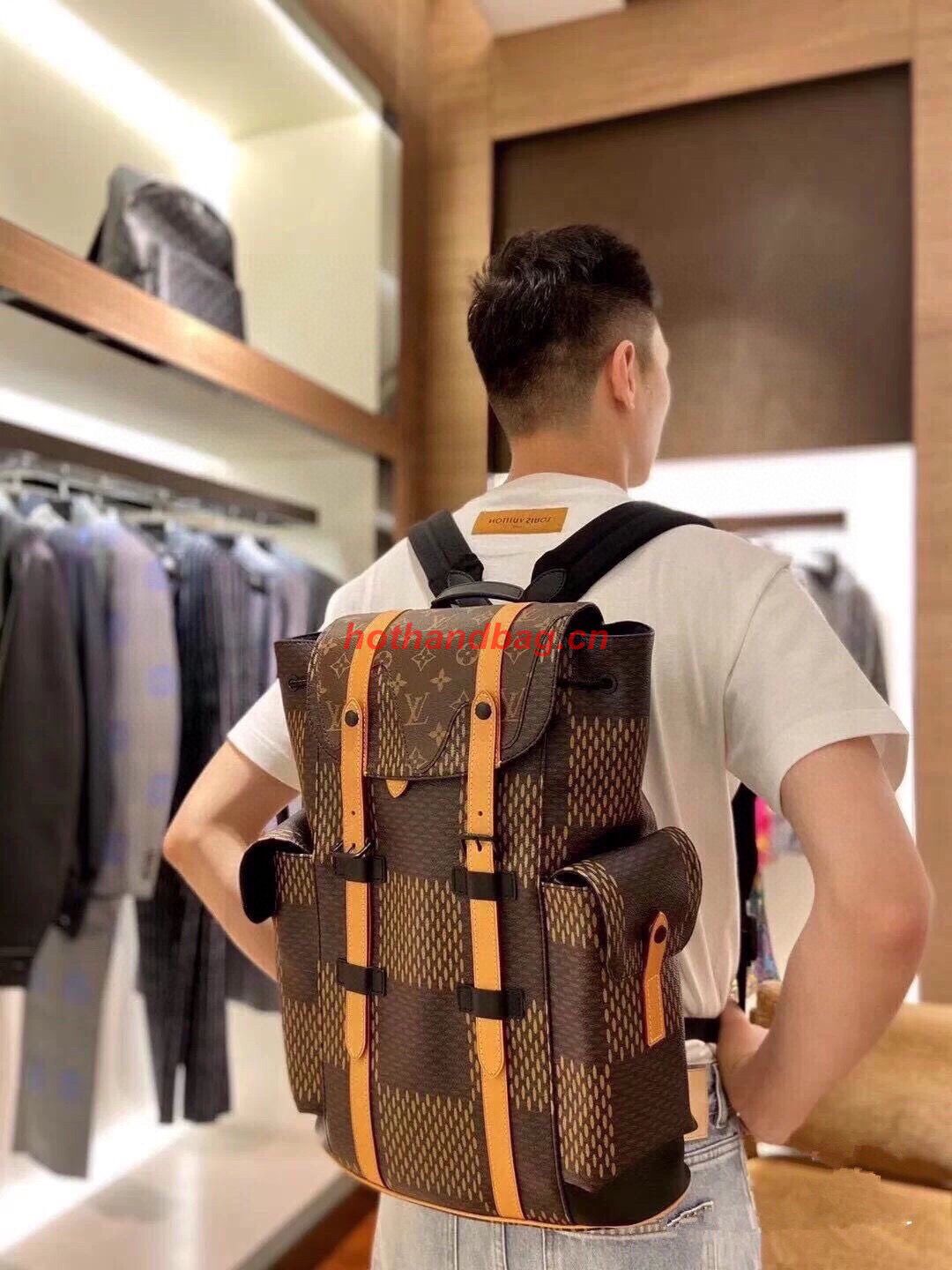 Louis Vuitton Monogram Giant Damier Ebene CHRISTOPHER PM N40358 Louis Vuitton Monogram Giant Damier Ebene CHRISTOPHER PM N40358