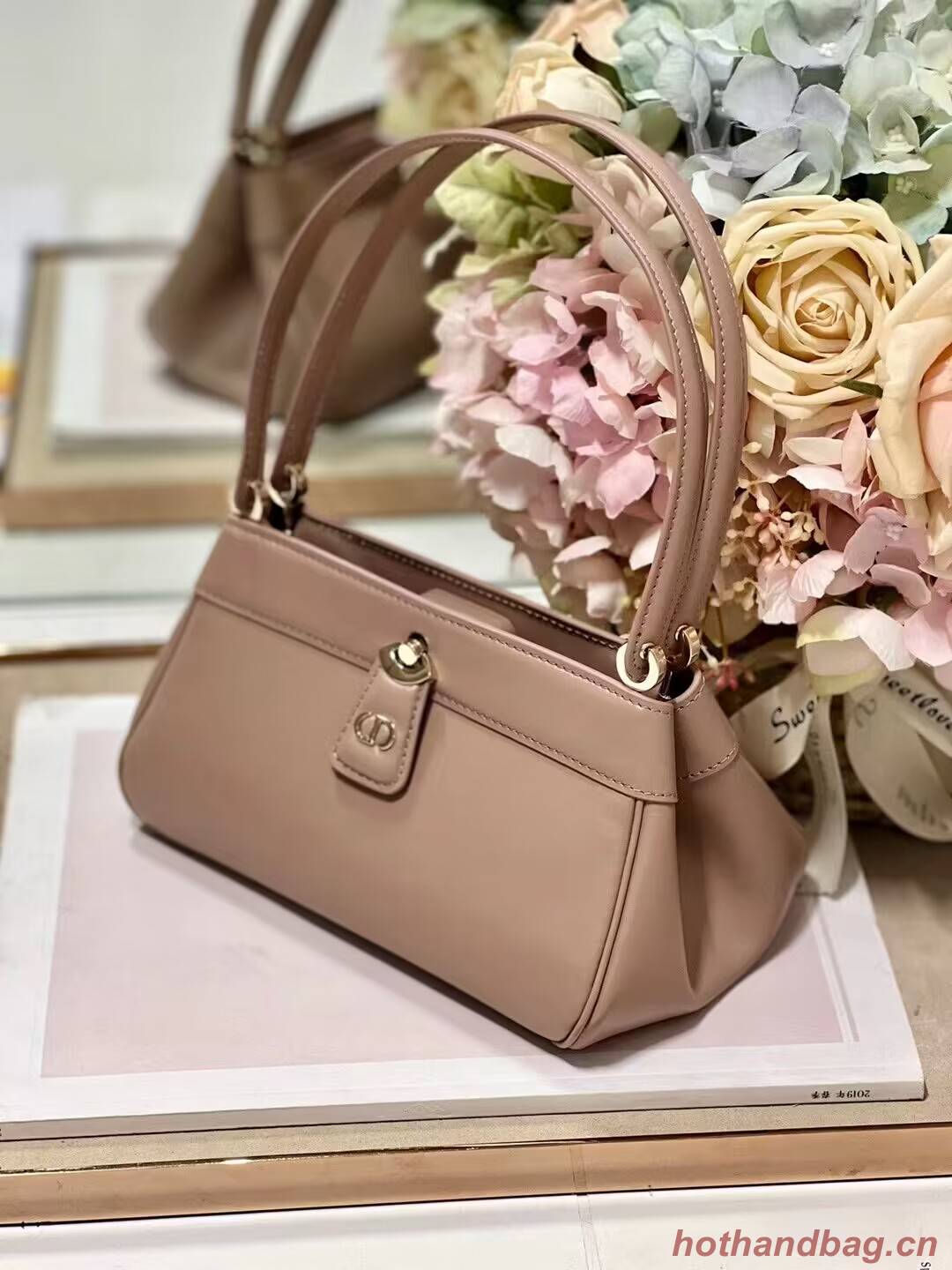 SMALL DIOR KEY BAG Box Calfskin M1844O pink SMALL DIOR KEY BAG Box Calfskin M1844O pink