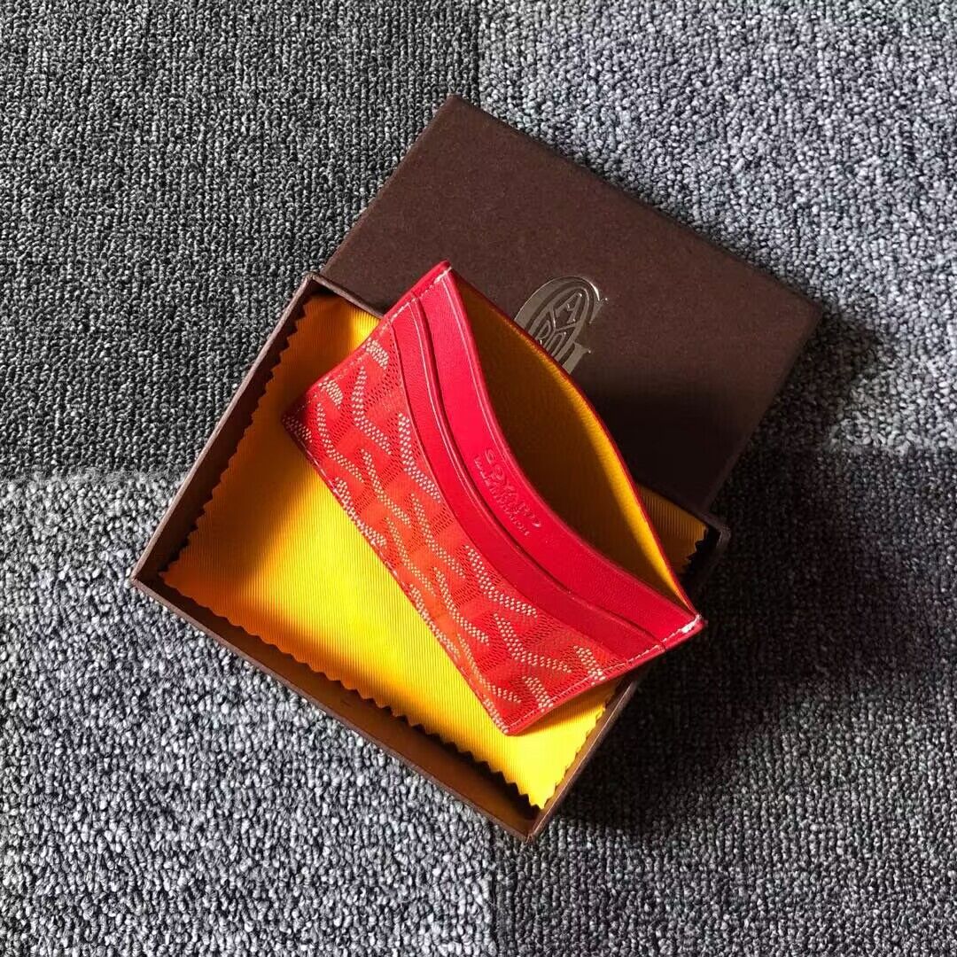 Goyard Card case G9988 Orange Goyard Card case G9988 Orange