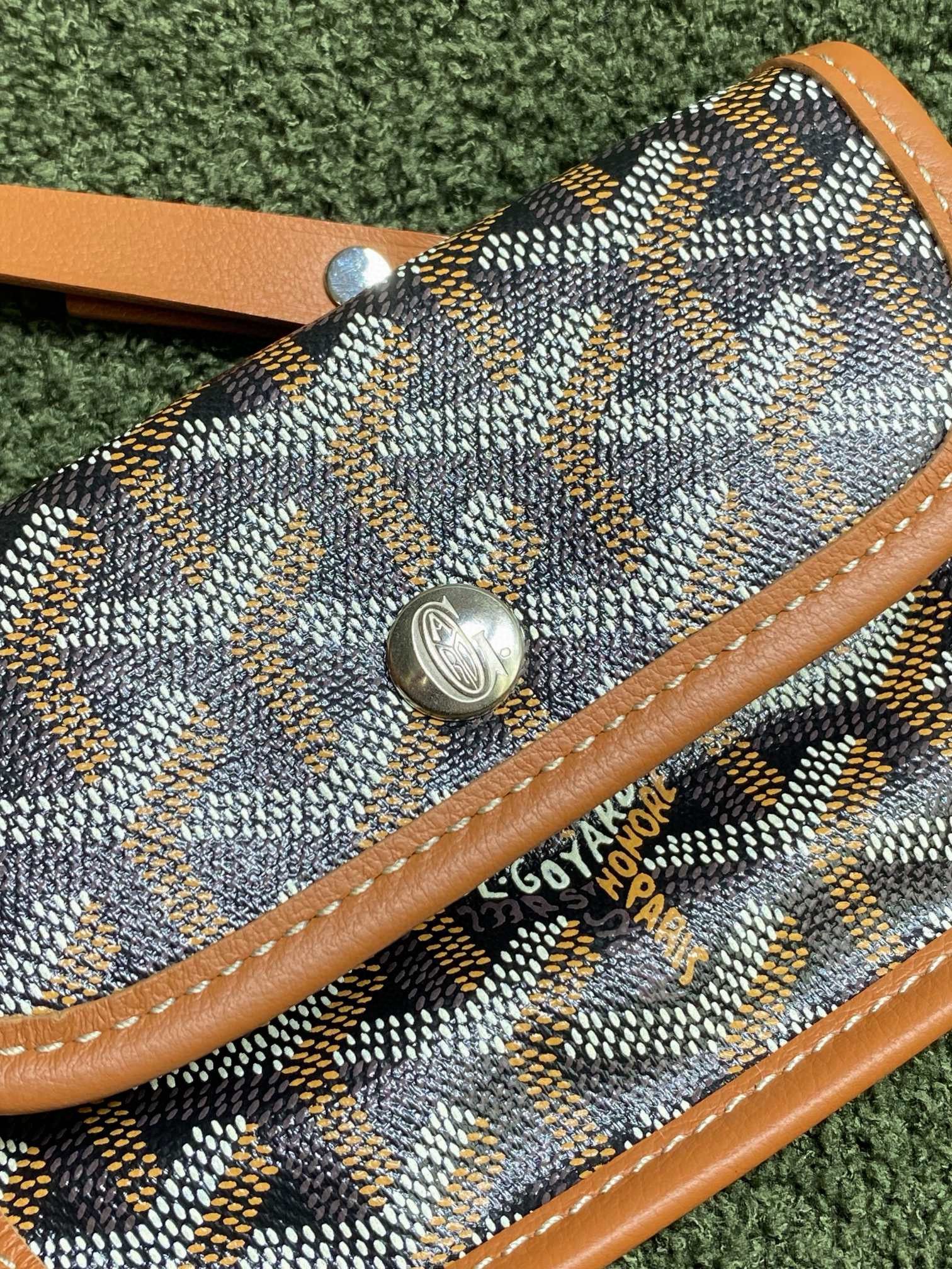 Goyard Anjou Mini Goyardine Original Leather Tote Bag 8006 Brown Goyard Anjou Mini Goyardine Original Leather Tote Bag 8006 Brown