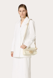 VALENTINO VLOGO 1960 medium lambskin bag FJ098 white VALENTINO VLOGO 1960 medium lambskin bag FJ098 white