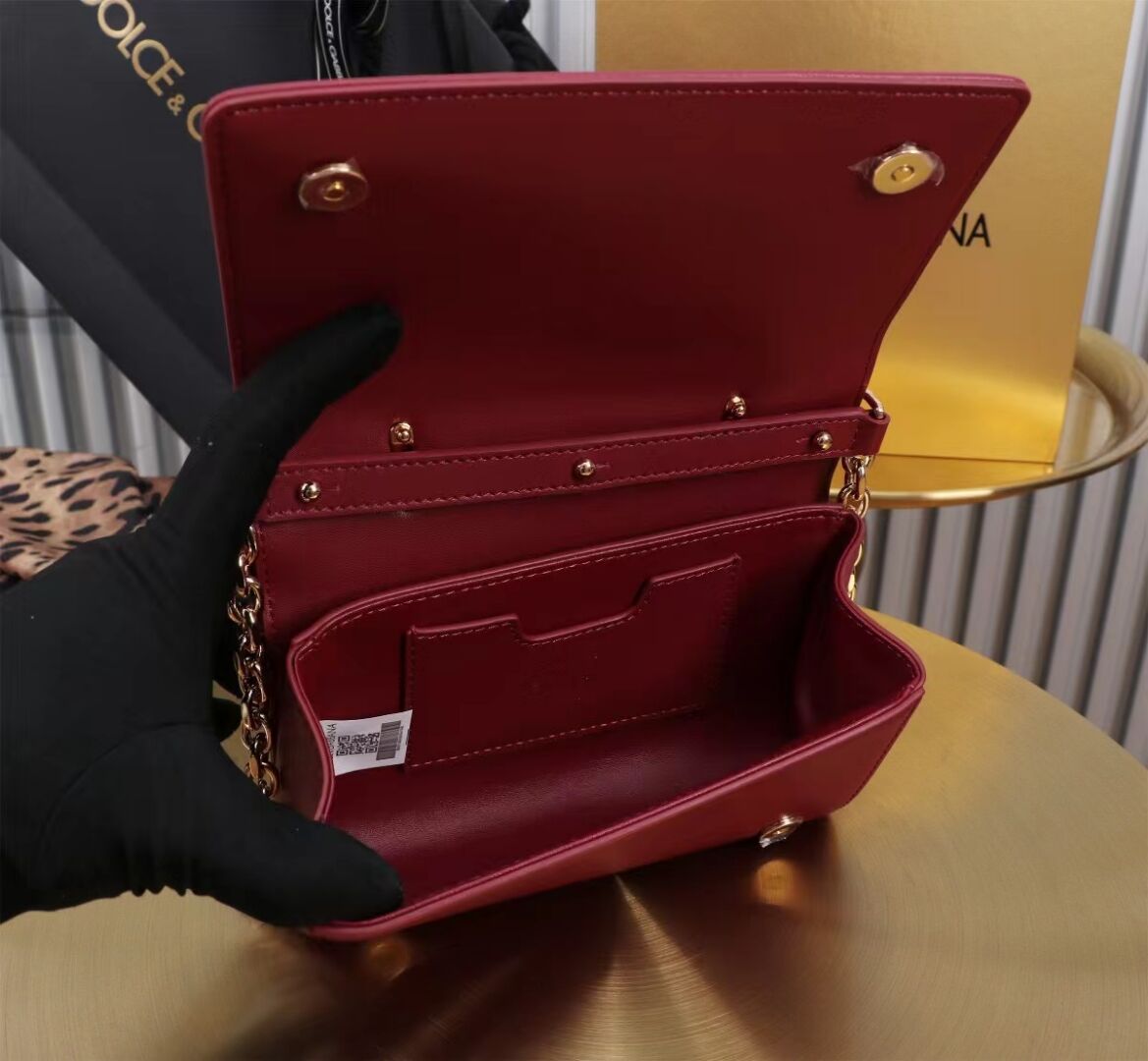 Dolce & Gabbana leather Shoulder Bag G6504 red Dolce & Gabbana leather Shoulder Bag G6504 red