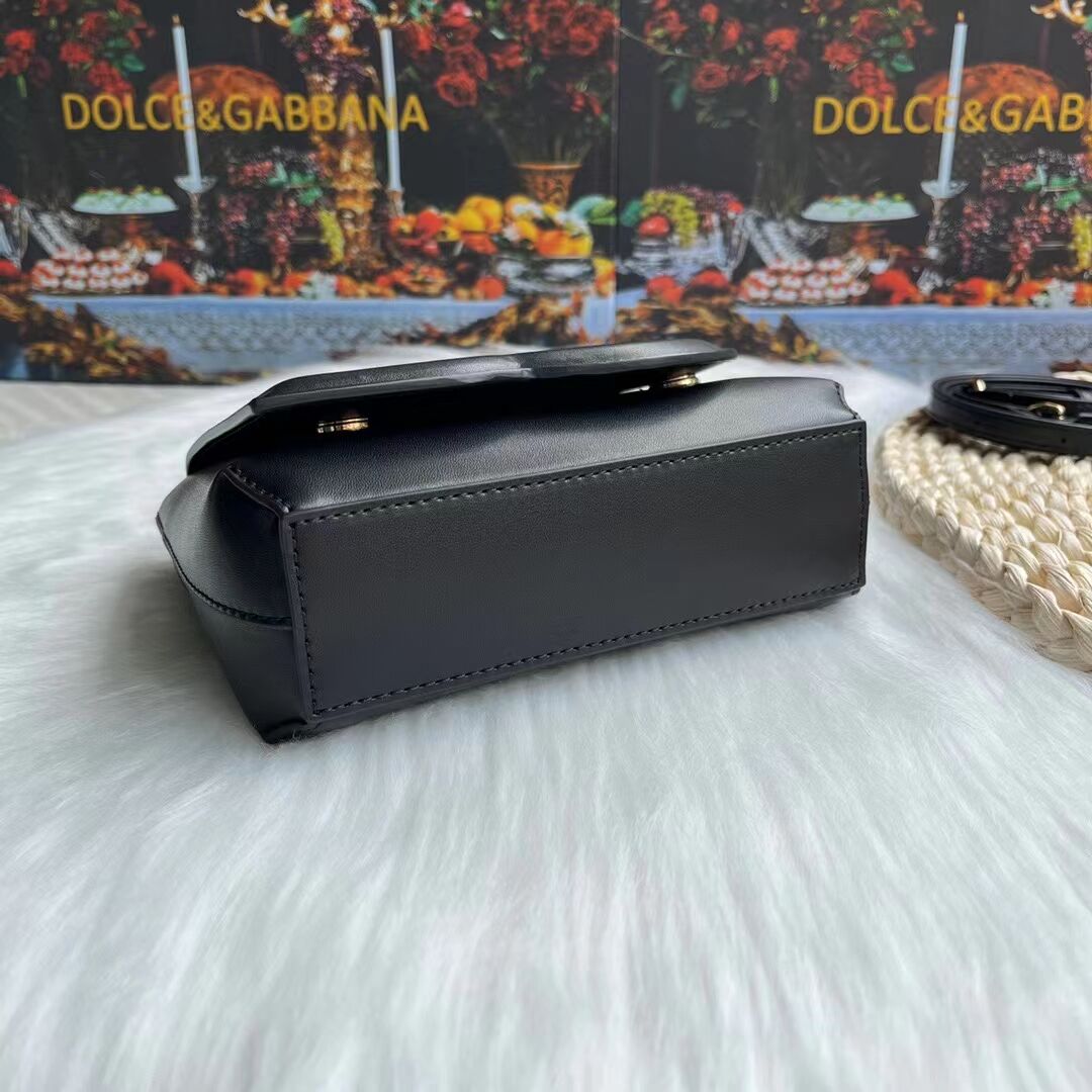 Dolce & Gabbana leather bag G6002 black Dolce & Gabbana leather bag G6002 black