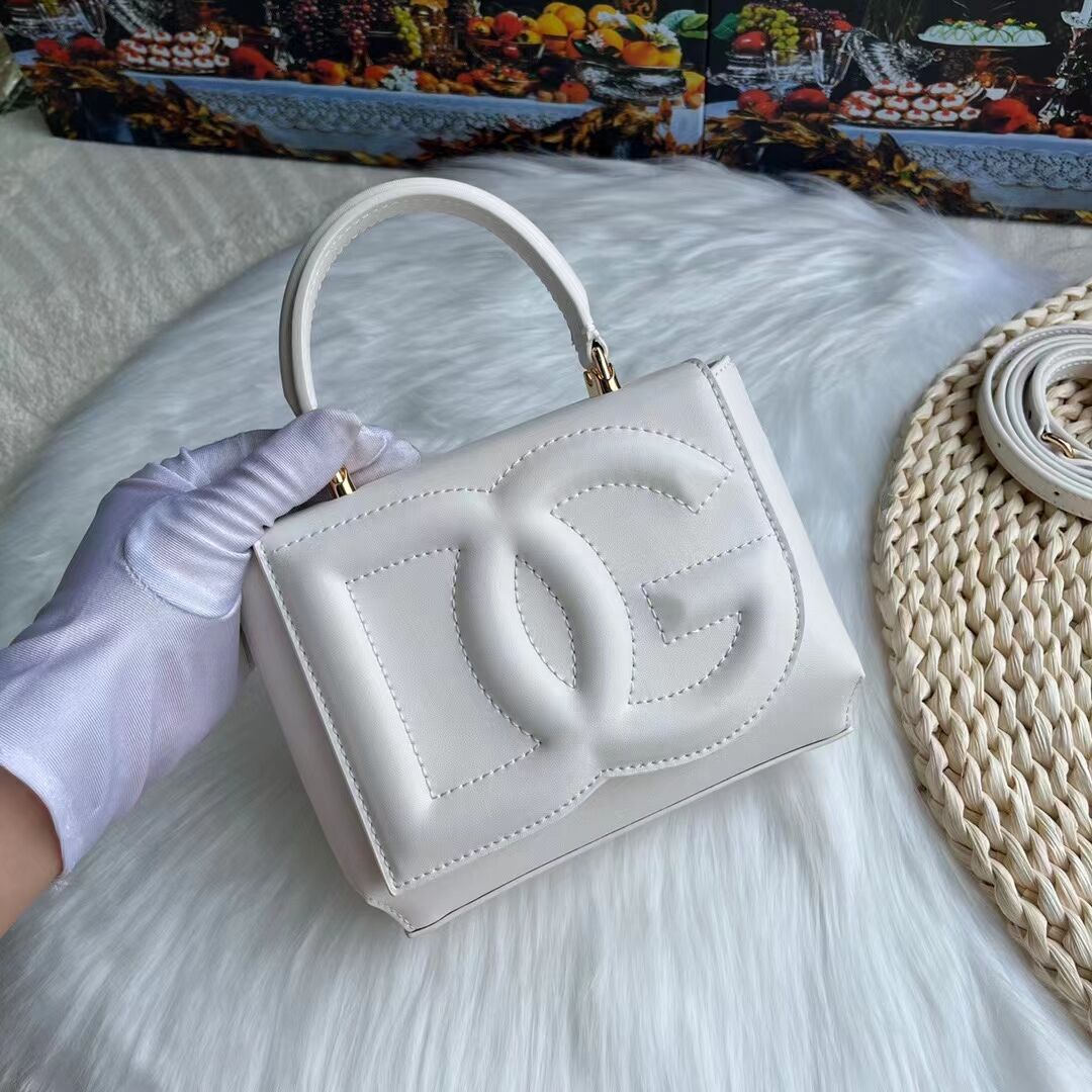 Dolce & Gabbana leather bag G6002 white Dolce & Gabbana leather bag G6002 white