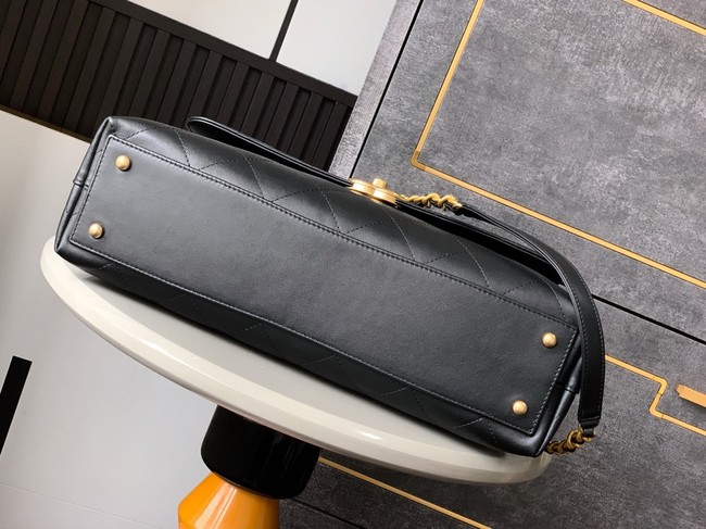 Chanel MAXI FLAP BAG WITH TOP HANDLE AS5543 BLACK