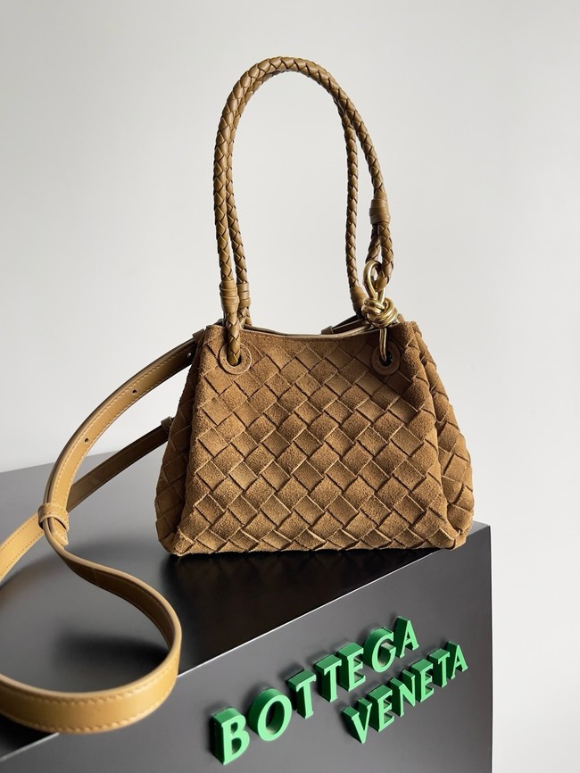 Bottega Veneta Suede Small Parachute 796569 brown