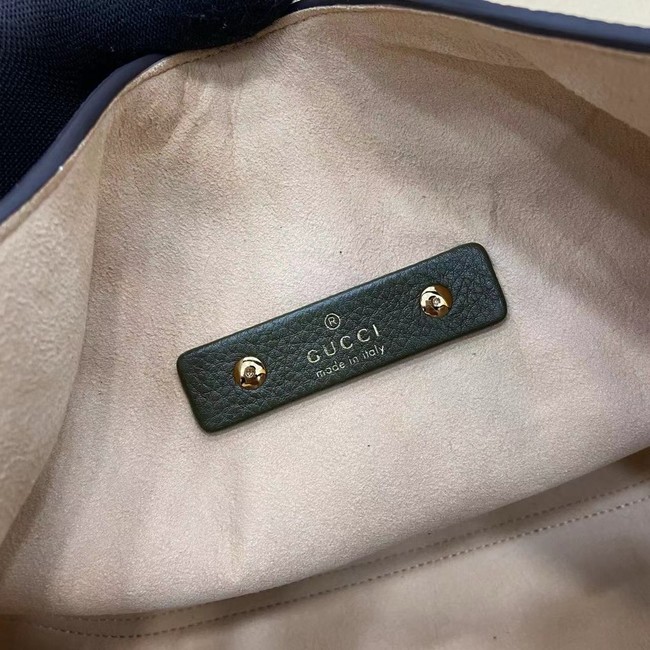GUCCI SOFTBIT MAXI SHOULDER BAG 837466 Dark green