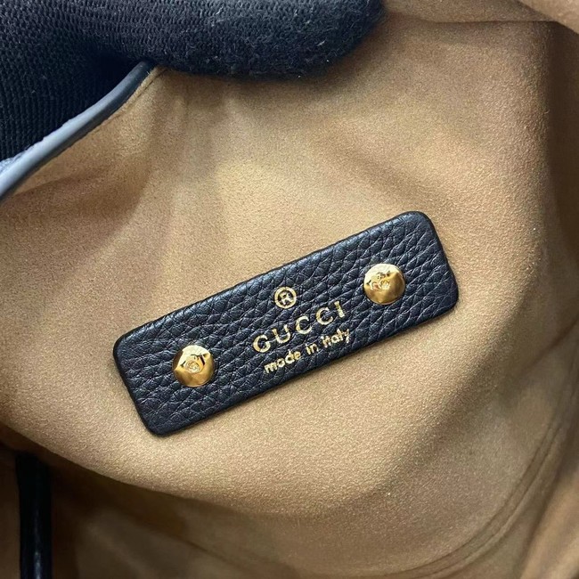 GUCCI SOFTBIT MEDIUM TOP HANDLE BAG 837467 black