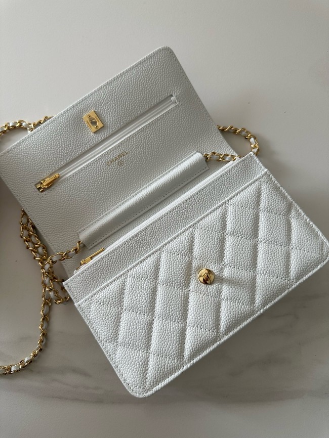 Chanel Classic Wallet On Chain Grained Calfskin AP4241-17