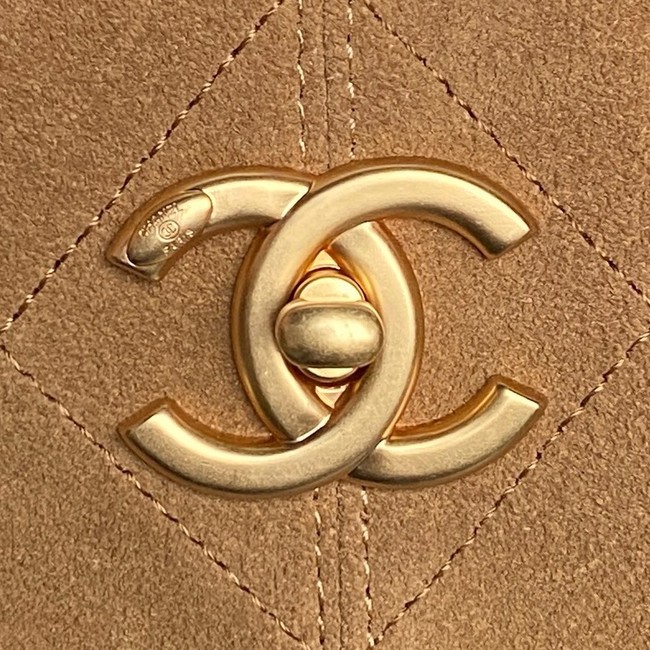 CHANEL Shopping Bag AS5634 Brown & Black