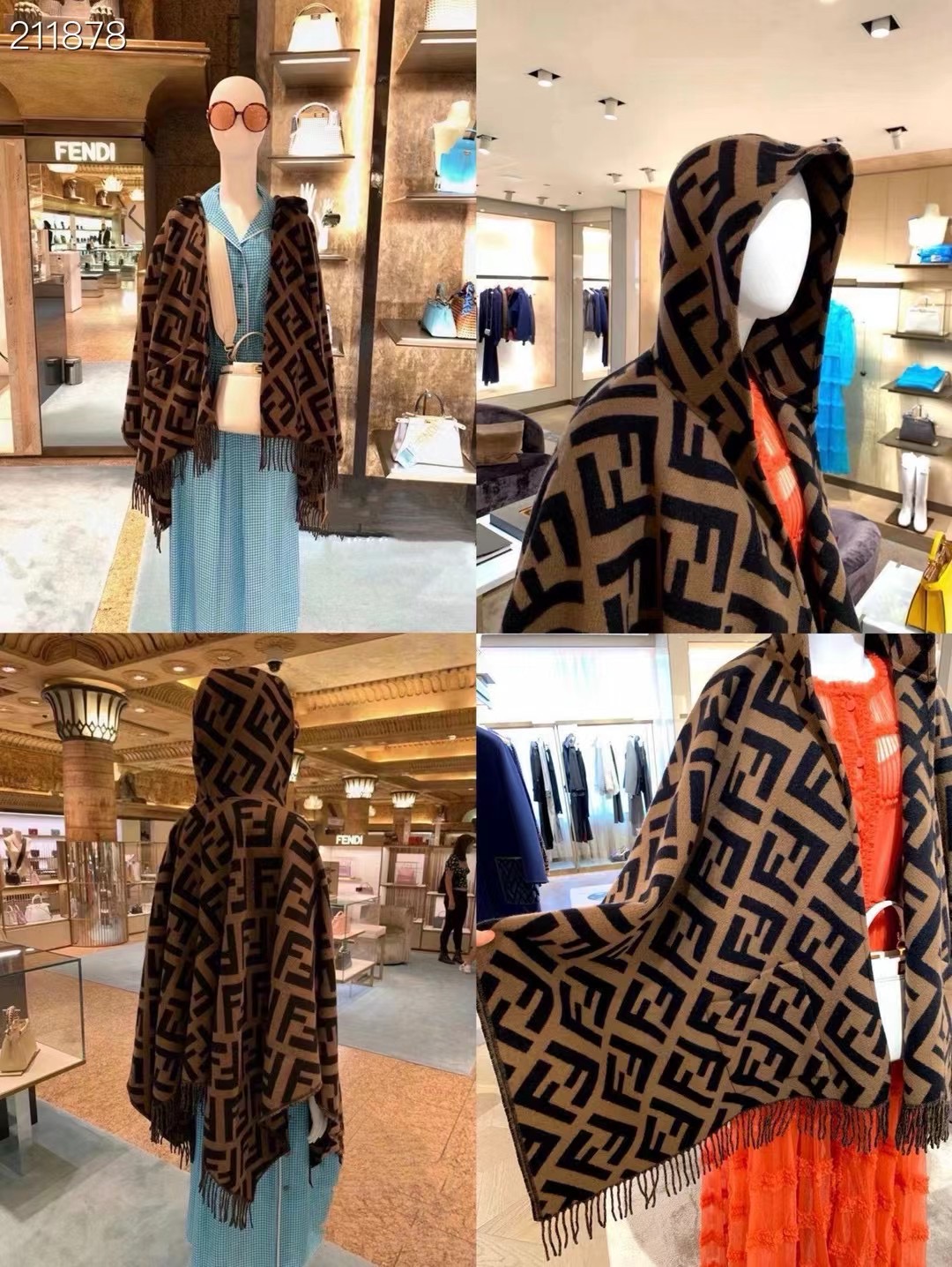 Fendi Cape Double-sided cashmere FDC35916