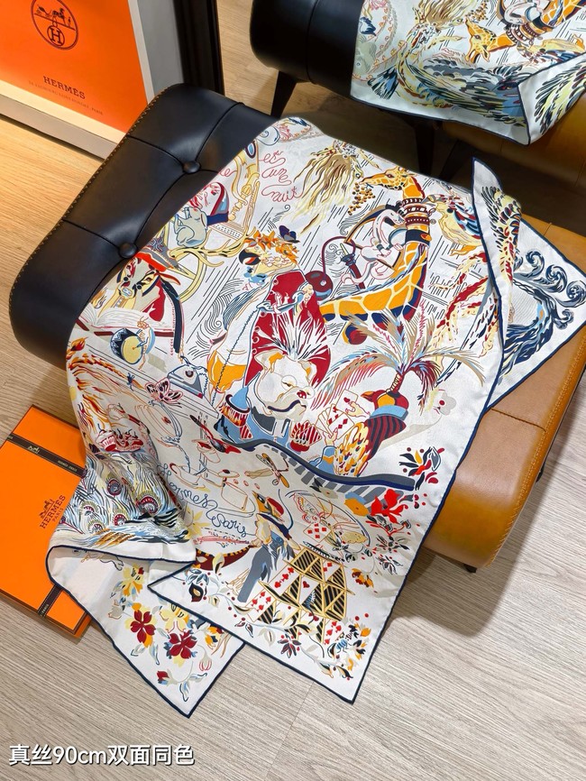 Hermes Shawl Cashmere and Silk Jacquard KY094