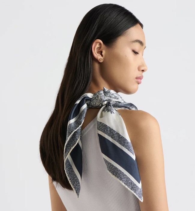 Dior 90 Square Scarf Silk Twill KY150