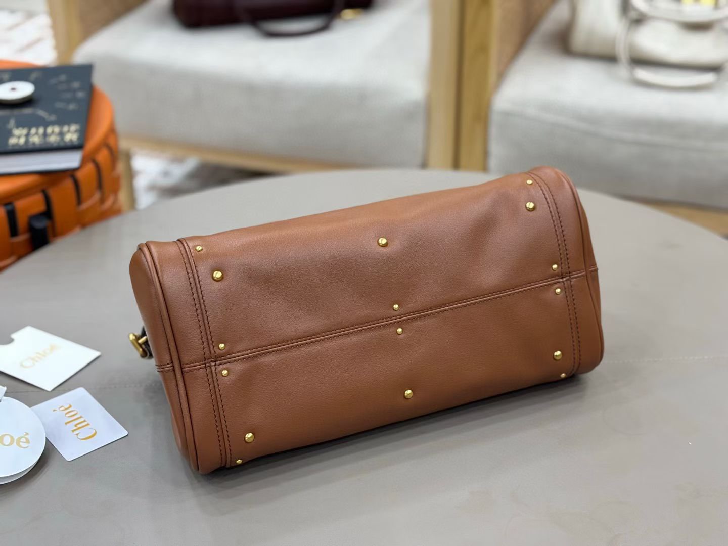Chloe Original Leather Handle Bag C63202 Brown Chloe Original Leather Handle Bag C63202 Brown