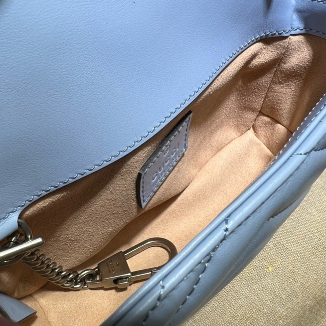 Gucci GG Marmont mini shoulder bag 699757 blue