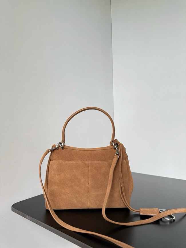 Balenciaga Rodeo Mini Handbag suede shoulder 795456 tan