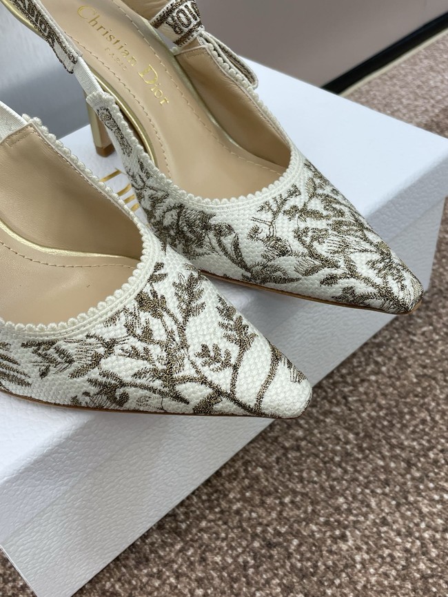 JAdior Slingback Pump Cotton Embroidered KCP867DQ-2