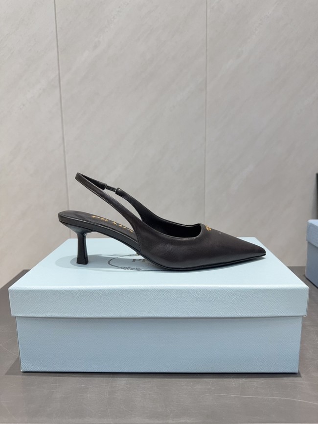Prada leather slingback pumps 1I901M-8