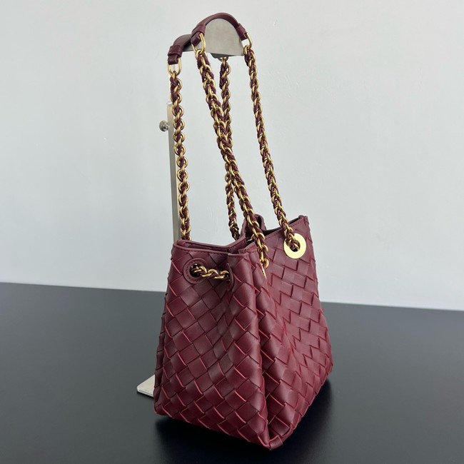 Bottega Veneta Small Parachute Chain 817175 Dark barolo