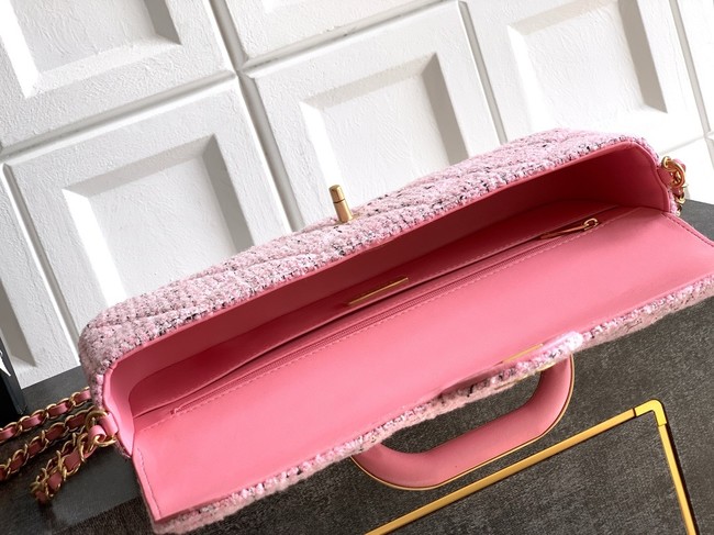 Chanel Large Flap Bag With Top Handle AS5807 PINK