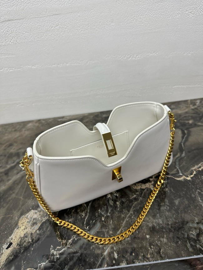 Celine SHOULDER CAMILLE 16 SOFT IN SMOOTH CALFSKIN 122073 white