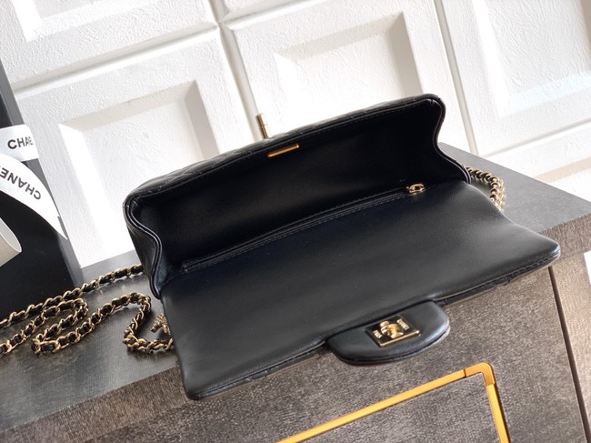 CHANEL Mini Flap Bag with Top Handle AP2431 black
