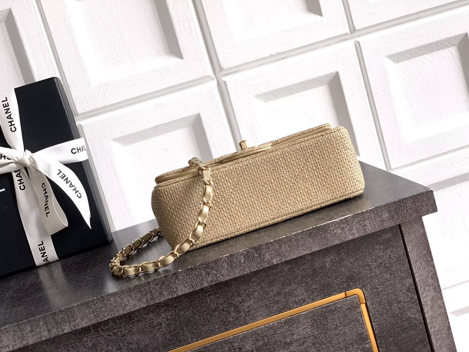 CHANEL 26C CF Mini Flap Bag AS5989 Khaki CHANEL 26C CF Mini Flap Bag AS5989 Khaki