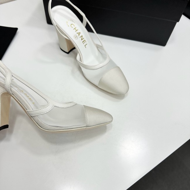 Chanel Slingbacks Mesh & Grosgrain 66937-6
