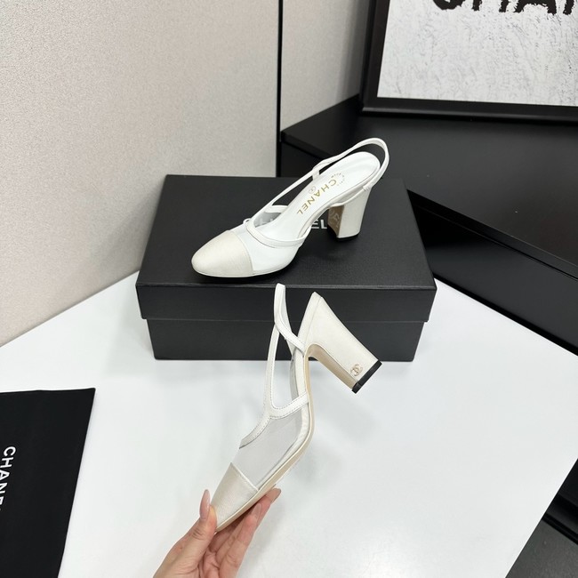 Chanel Slingbacks Mesh & Grosgrain 66937-6